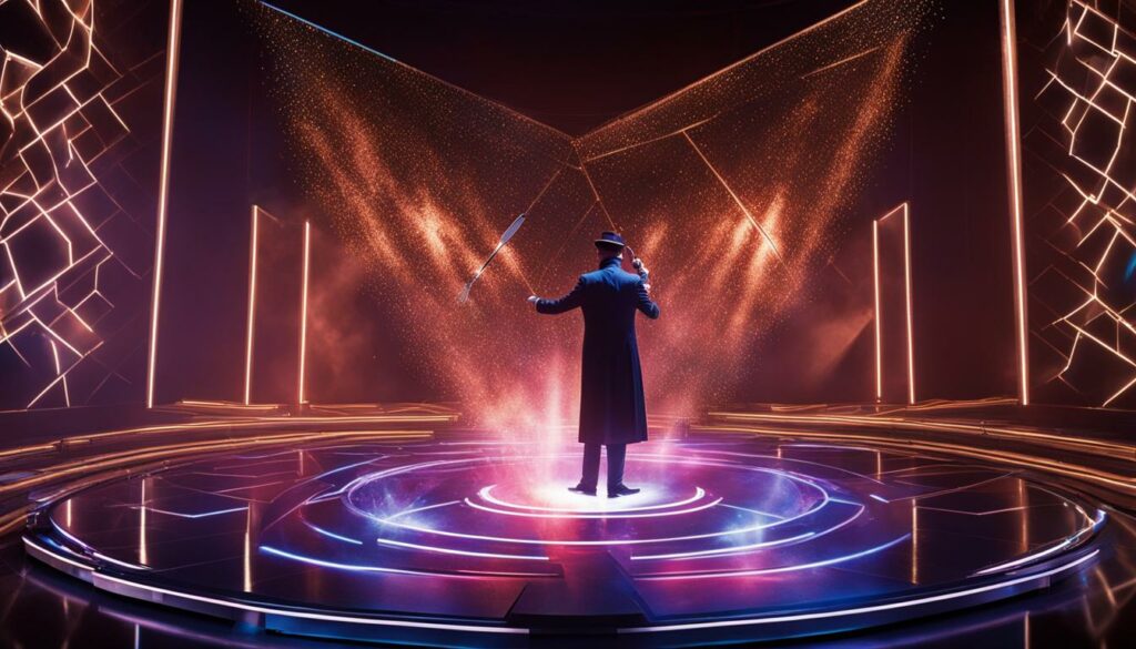 Magicien hologramme