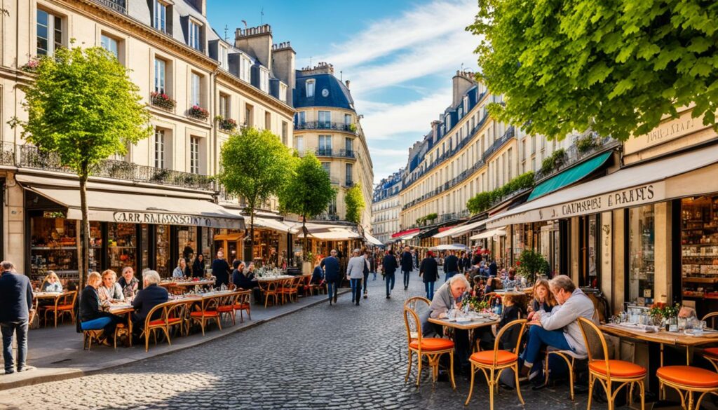 Magical atmosphere in the 3rd Arrondissement of Paris